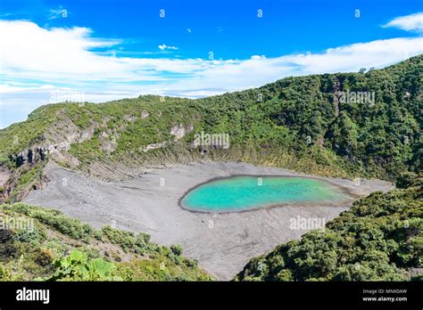 Irazu volcano - crater lake - Costa Rica Stock Photo - Alamy