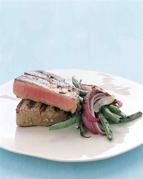 Grilled Tuna Steaks With Japanese Marinade Recipe Martha Stewart