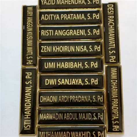 Jual Name Tag Nama Dada PNS Shopee Indonesia