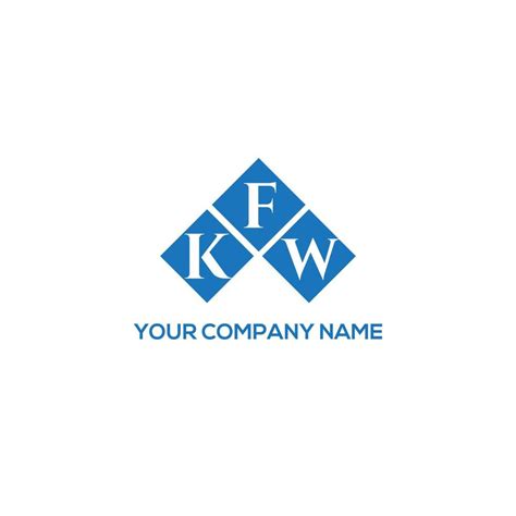 KFW letter logo design on WHITE background. KFW creative initials letter logo concept. KFW ...