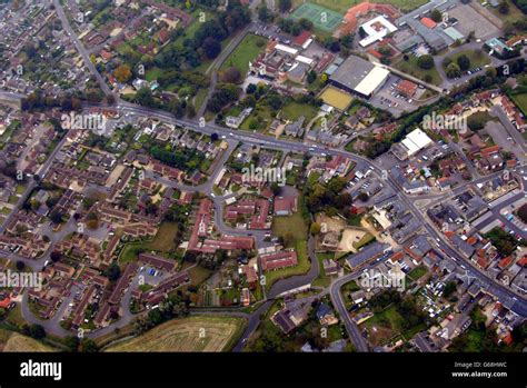 Aerial Photograph Of Soham Showing The Village College Background And