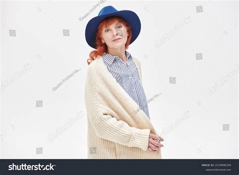 fashion beauty elderly portrait  lady stock photo