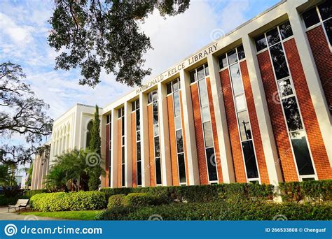 The University of Tampa Campus Library Editorial Stock Photo - Image of ...