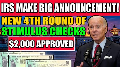 Irs Makes Big Announcement Th Stimulus Check Approved For