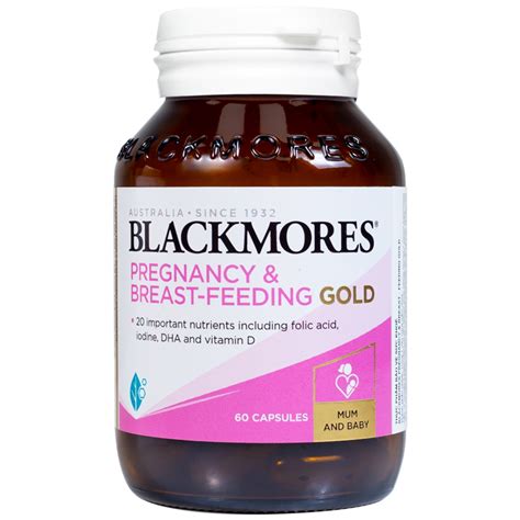 Sắt Blackmores Pregnancy Breast Feeding Gold 60 viên