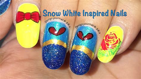 Snow White Inspired Nails Princess Nail Art Designyournailsbyisha