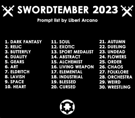 Liberi Arcano's Swordtember 2023 collection - Finished Projects ...