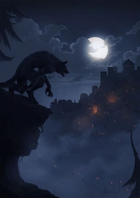 Werewolf Tumblr Fantasy Artwork Dark Fantasy Art Fantasy World