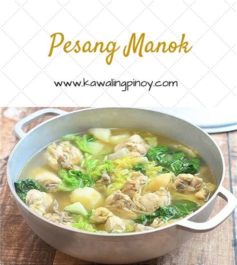 Pesang Manok Recipe Food Chicken And Cabbage Asian Cooking