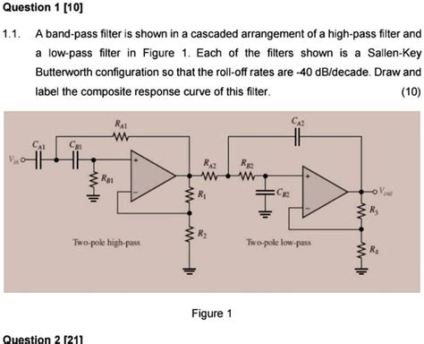 SOLVED 1 1 A Low Pass Filter In Figure 1 Each Of The Filters Shown