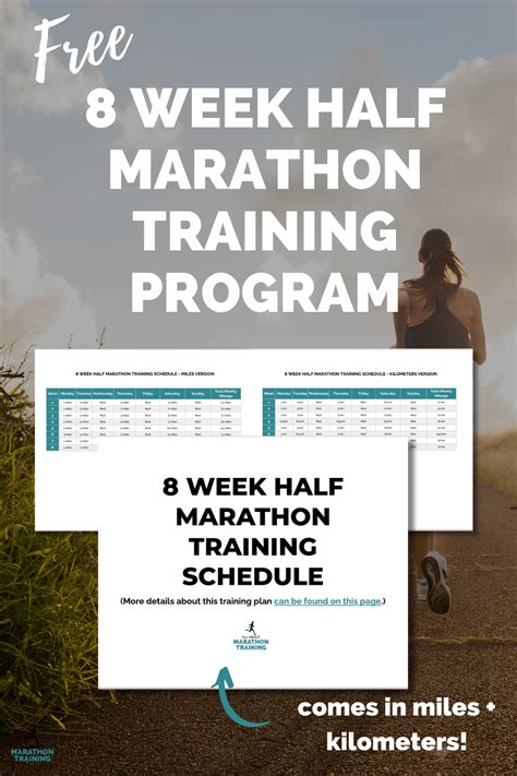 8 Week Half Marathon Training Plan 2 Months To The Finish Line