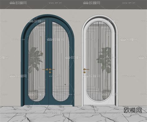 法式拱门 双开门 单开门su模型下载id12230238sketchup模型下载 欧模网