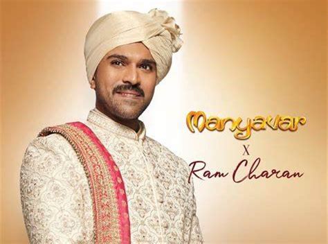 Ram Charan Named Manyavars New Brand Ambassador