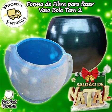 Forma De Fibra Para Fazer Vaso Bola Tam 2