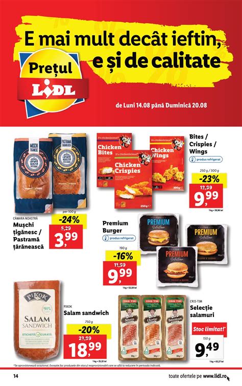 Oferta Lidl De Luni 14 August 2023 Catalog AZ