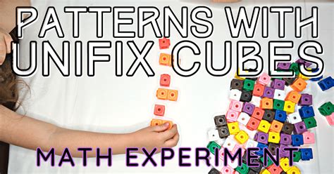 Patterns With Unifix Cubes Build Simple And Complex Patterns With Cubes