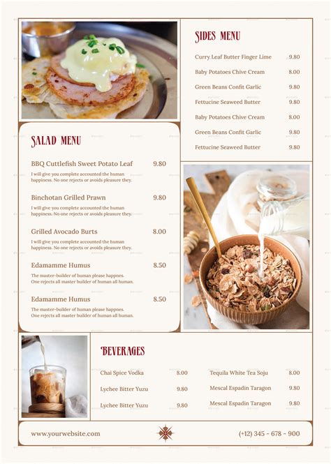 Cafe Breakfast Menu, Print Templates | GraphicRiver