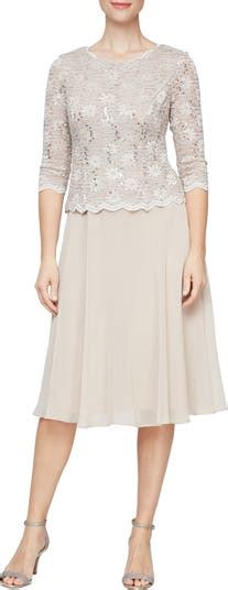 Alex Evenings Mock Two Piece Cocktail Dress Nordstrom