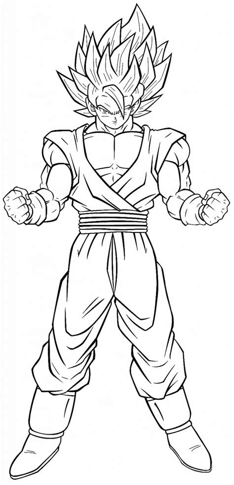 50 Desenhos Para Colorir De Goku Como Fazer Em Casa