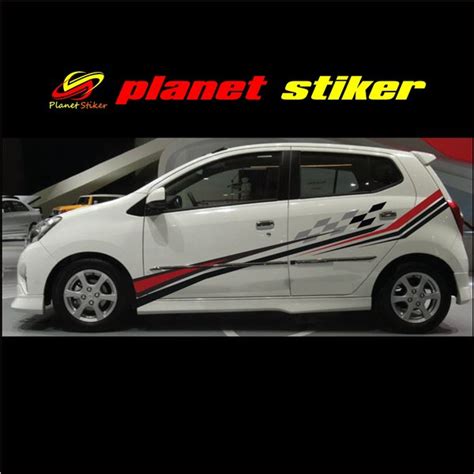 Jual RACING CUTTING STICKER JAMAN NOW STIKER MOBIL AGYA AYLA KUALITAS