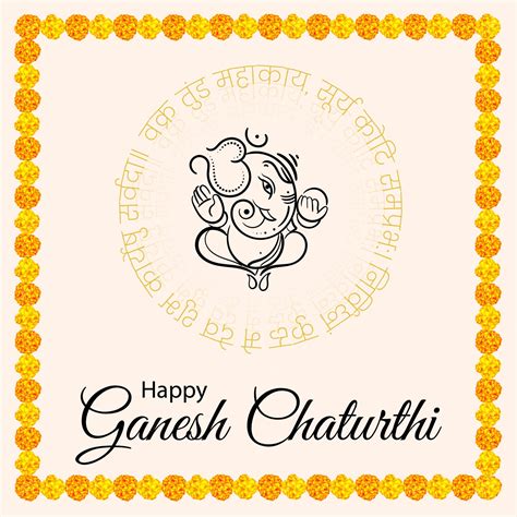 Premium Vector Vector Design For Ganesh Chaturthi Concept Vinayak Ganpati Bappa Morya Indian