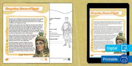 Who Was Cleopatra Facts And Teaching Resources Twinkl