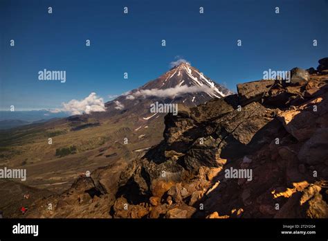 Koryak Volcano Visible From The Slope Of Avachinsky There Are A Lot