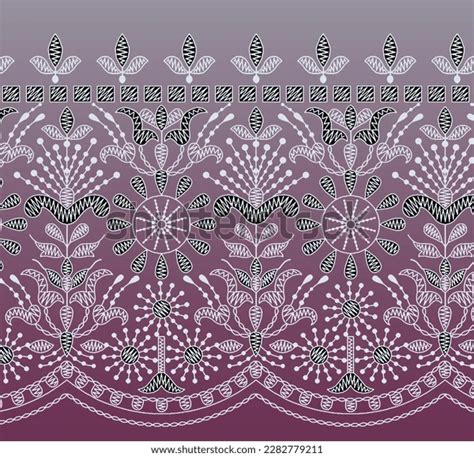 Textile Digital Design Motif Pattern Decor Stock Illustration ...