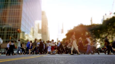 Crowd Of People Walking On Busy City Street At Rejnv6s Youtube