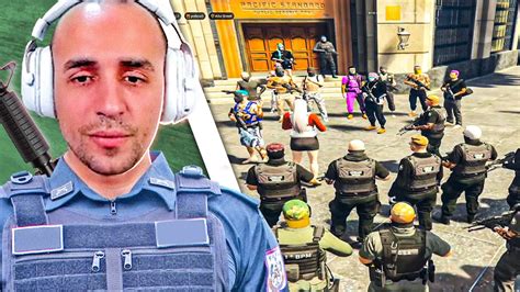 Banco Central Contra Coringa Gabe Peixe E Mais Gta V Roleplay Cidade