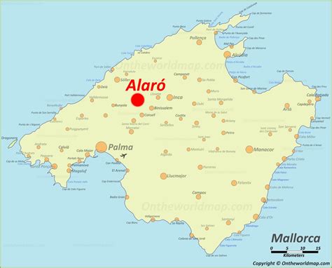 Alaró Map Mallorca Spain Detailed Maps Of Alaró