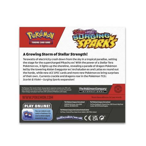 Pokemon Tcg Scarlet Violet Sv Surging Sparks Booster Box