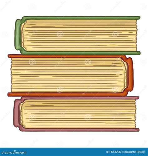 Vector Cartoon Illustration - Stack of Books Stock Vector ...