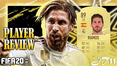 Fifa 20 Sergio Ramos 89 Player Review Youtube