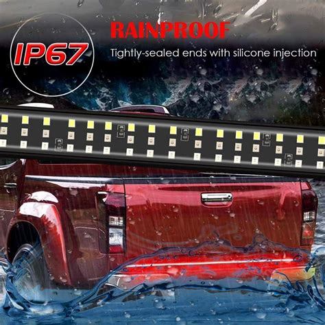 49 Inch Truck Tailgate LED Light Bar Brake Reverse Turn Signal Stop