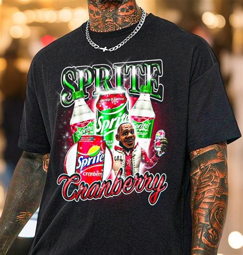 Sprite Cranberry Shirt With Lebron James Graphic Sprite Cranberry