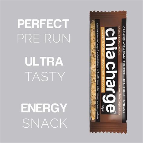 Chia Charge Peanut Butter And Cocoa Chia Seed Flapjack Ocado