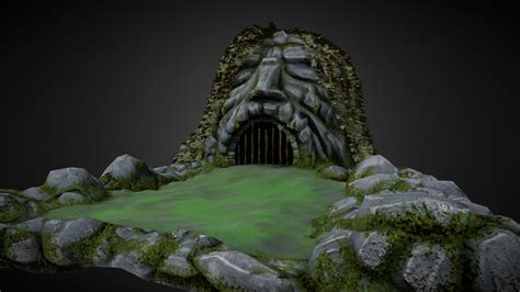 The Cave Entrance Likes A Head Download Free 3d Model By David Glynch