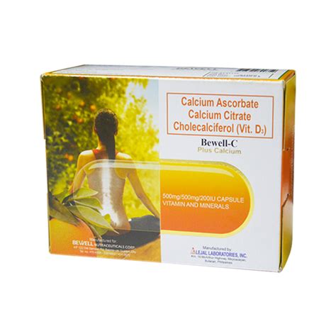 Bewell C Plus Calcium Ascorbate Calcium Citrate Cholecalciferol