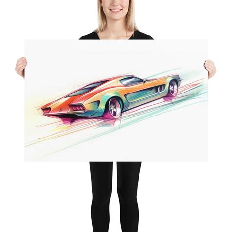 Vintage-inspired Sports Car Concept Art Print Captivating - Etsy