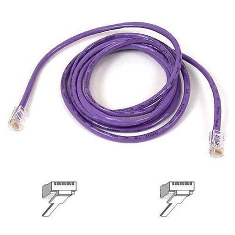 Best Buy Belkin Cat E Patch Cable Purple A L Pur