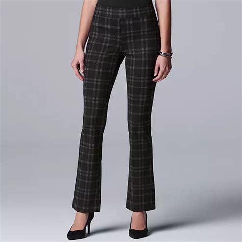 Petite Simply Vera Vera Wang Pull-on Ponte Bootcut Pants