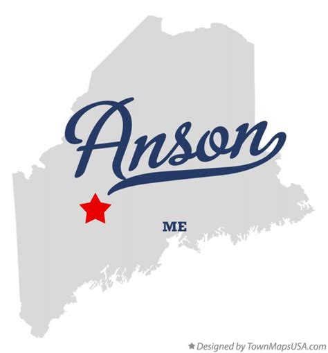 Map of Anson, ME, Maine