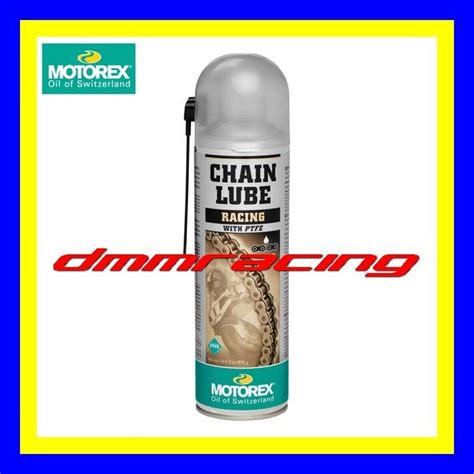 Lubrificante Catena MOTOREX Chain Lube Racing PTFE Grasso Bianco Spray