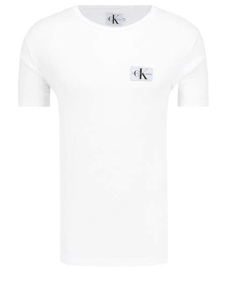 T Shirt Regular Fit Calvin Klein Jeans White Gomez Pl En