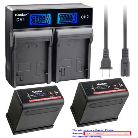 Kastar Battery LCD Rapid Charger For BP 955 BP 975 Canon UC X55 V40