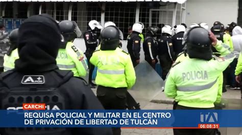 Policía decomisa droga y objetos prohibidos en la cárcel de Tulcán