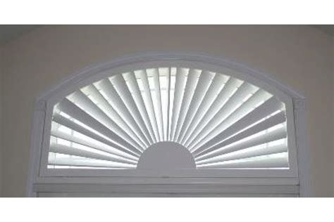 Arched Sunburst Poly Shutters From Direct Buy Blinds