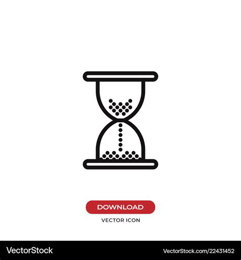 Hourglass Icon Royalty Free Vector Image Vectorstock