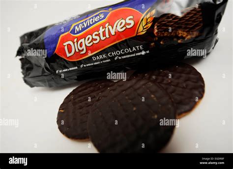 Biscuits Digestifs Au Chocolat Au Lait Mcvities Banque De Photographies